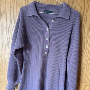 Blue Blush Sweater Mini Dress